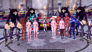 Genshin Impact - Team Sex Battle - Nod-krai Vs Fontaine - 3D Hentai Animations