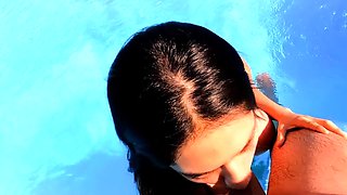 Busty Latina teen Alaska Rod fucked in the pool