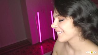 Tattooed Big Man Rob Sucking Valentina Nappis Hairy Pussy