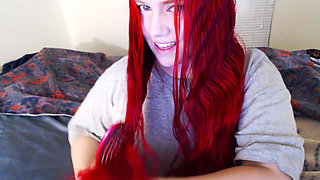 Brushing My Long Red Hair
