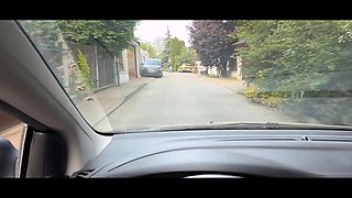 Blonde babe with big tits gets unexpected cuckold cocksucking ending