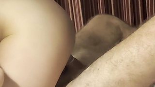 Husband Watches His Wife Fucking with a Guy She Took Home From Party, Cuckold, Squirting