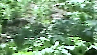 Solo Sex in the Meadow - Hairy MILF Masturbation