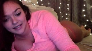 Hottest brunette solo webcam masturbation 2