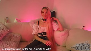 Adele’s First Studio Dildo Fuck