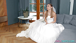 Young Bride with Small Tits and Pussy