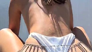 Natalie Roush Teases In White Panties