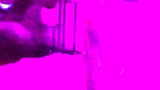 Sexy Blonde Babe With Big Boobs Strips Bra