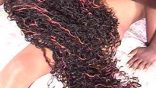 Ebony Lesbian Couple Having Good Time