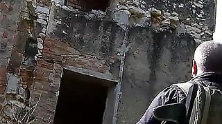Slutty teen Andrea banged by step dad outdoor at lost place tour