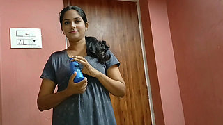 INDIAN BEAUTIFUL WIFE CALM ANGRY HUSBAND WITH MASSAGE