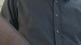 Humiliating bondage , foot stretching