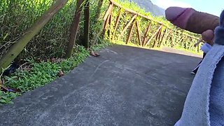 Risky POV Handjob From a Busty Latina in the Park