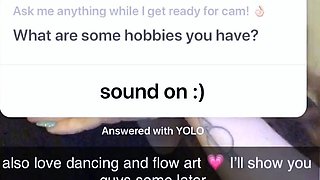 Amateur striptease and Solo masturbation