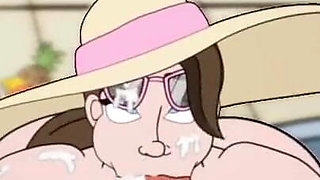 Fuckerman: cuckold husband ass fucking and a lot of sperm on a nude beach, ep. 13