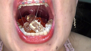 Swallowing Large Gummy Bears, Putting Them in the Vagina