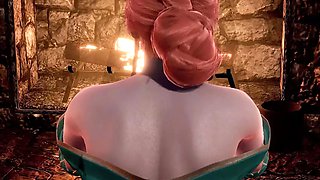 Sex with redhead Triss Merigold - 3D Porn