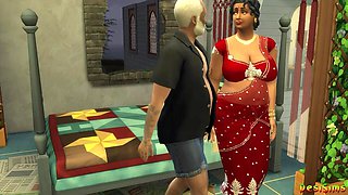 Lakshmi Aunty Got Fucked by a Pervy Old Neighbor - Wickedwhims