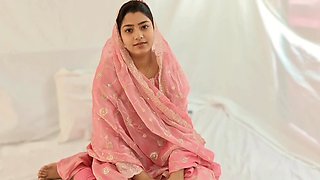 Desi babe with a smooth skin is getting ready to fuck hard and sensually