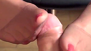 Thoughts on Brown Stockings & Lingerie Footjob?