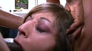 Hardcore French gangbang