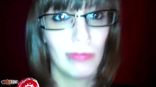 French busty brunette Lola Vinci fucked in the party toilet