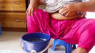 Desi Stepsister Hardcore Bathroom Fuck - Big Ass Slapping Sounds Heard By Everyone