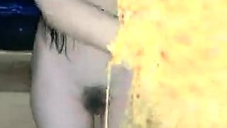 Close up Asian sex scene with cunt around her dick