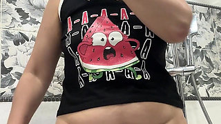 I Love to Massage My Boobs Hard and Spit on Them and Rub My Saliva! Then You Lick My Nipples and They Will Be so Hard!