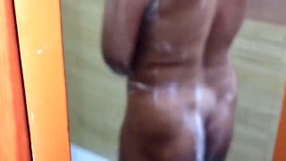 I Fucked My Wife Shower Time In Bathroom Then Sucking Boobs