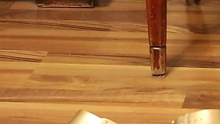 Golden Mules & Black Nylons - Sensual Shoe Removal