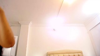 Big boob brunette masturbates on webcam