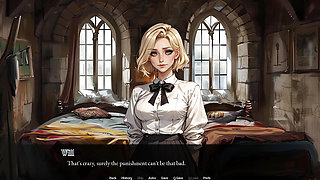 College of Mysteria: Boyfriend Jerking off and Watch His Girl Sucking of the Dorm Master They Made Her a Cum Slut - Episode 8
