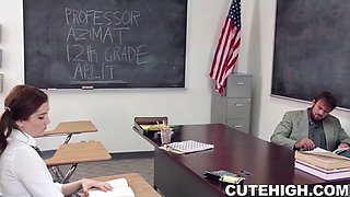 Watch as horny teacher pounds his student in detention