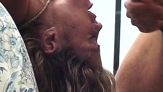 Butt nailed redhead gf rides cock anally outdoor pov