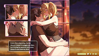 Hentai Game - Summer Clover - Ferris Wheel Sex - Fucking the Blonde on the Ferris Wheel
