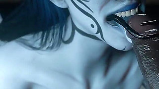 Madruga3d Hungry Succubus Gets Her Throat Destroyed by BBC - Swallowing Every Drop of Cum